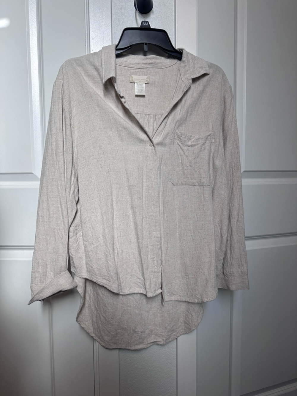 Altar'd State soft beige linen blouse